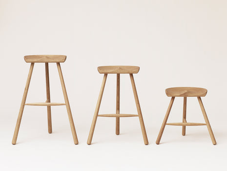 Shoemaker Chair No.78, No.68 and No.49 in White Oiled Oak