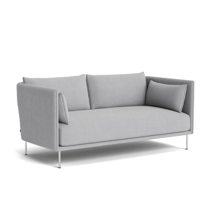 Silhouette Sofa - Linara 443, Chromed Steel Base, Fabric Match Piping