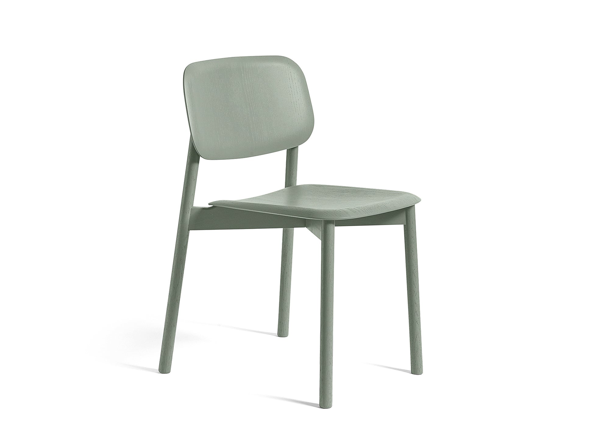 HAY Soft Edge 12 (Wood Dining Chair) - Dusty Green