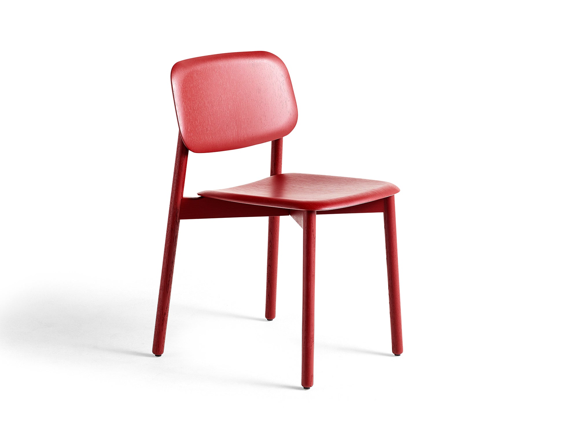 HAY Soft Edge 12 (Wood Dining Chair) - Fall Red