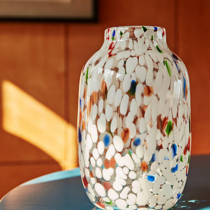 White Dot Splash Vase by HAY