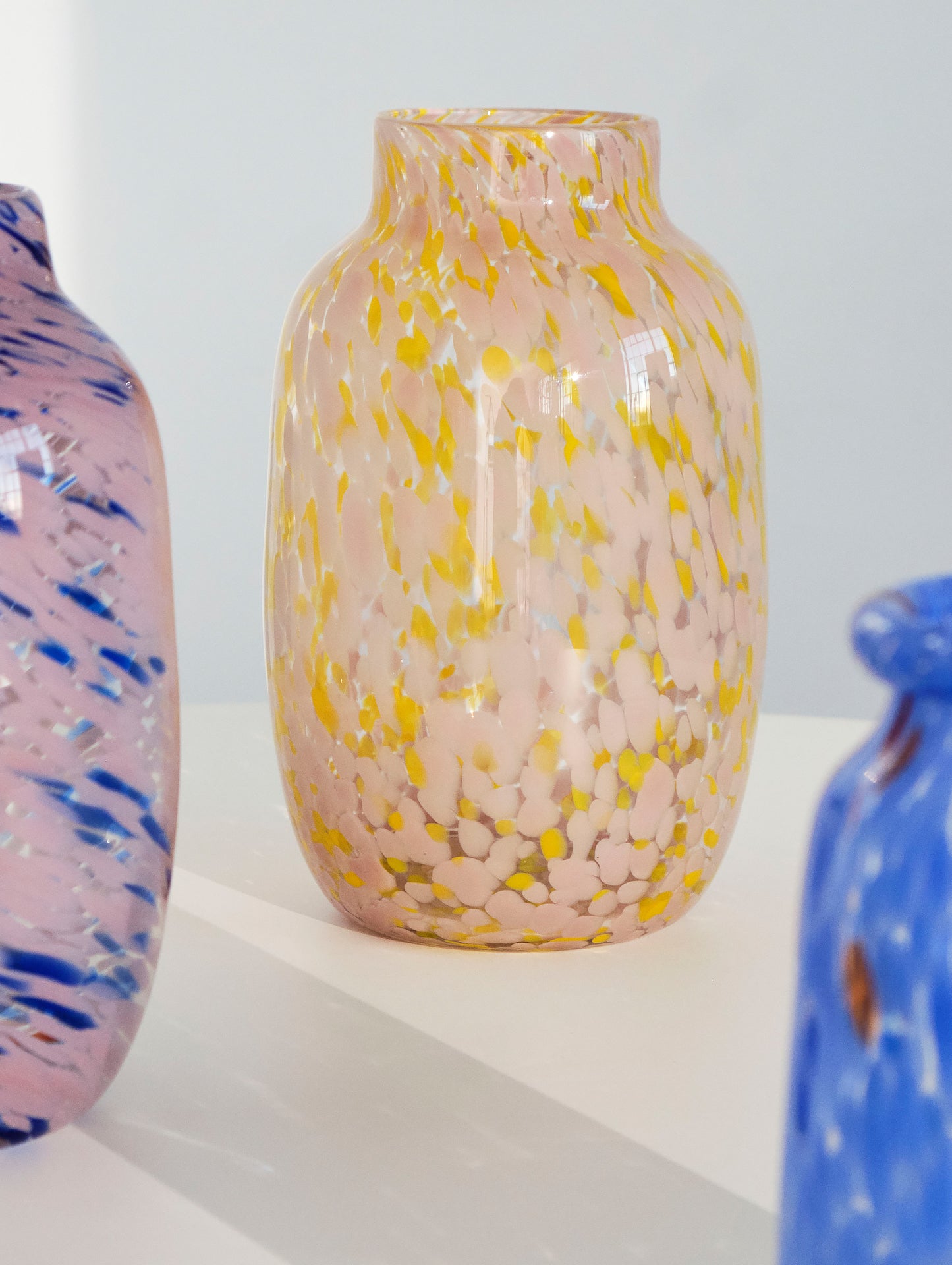 Light Pink and Yellow Splash Vase by HAY