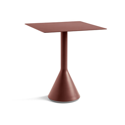Square Iron Red Palissade Cone Table by HAY