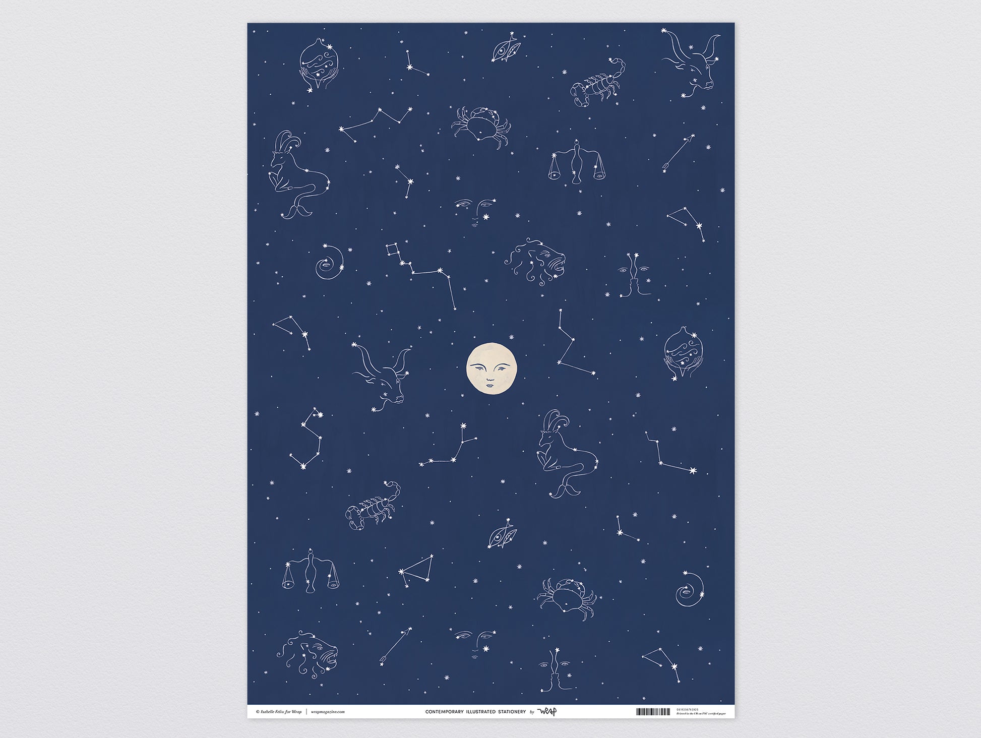 Starry Night Wrapping Paper by Wrap Stationery