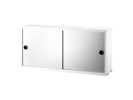 String System Mirror Cabinet - White Satin