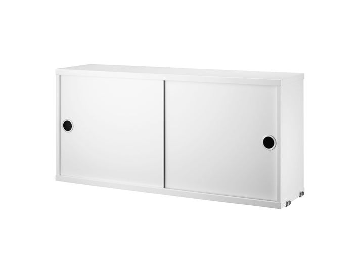 String System Shallow Cabinet - White