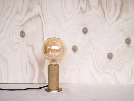 Oak Knuckle Table Lamp by Tala