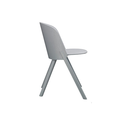 This Side Chair by e15 -Traffic Grey Painted Oak