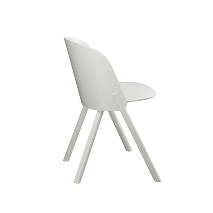This Side Chair by e15 - Signal White Painted Oak