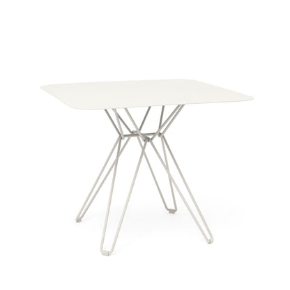Tio Cafe Table by Massproductions - 85 cm Square top with 72 cm Base / White