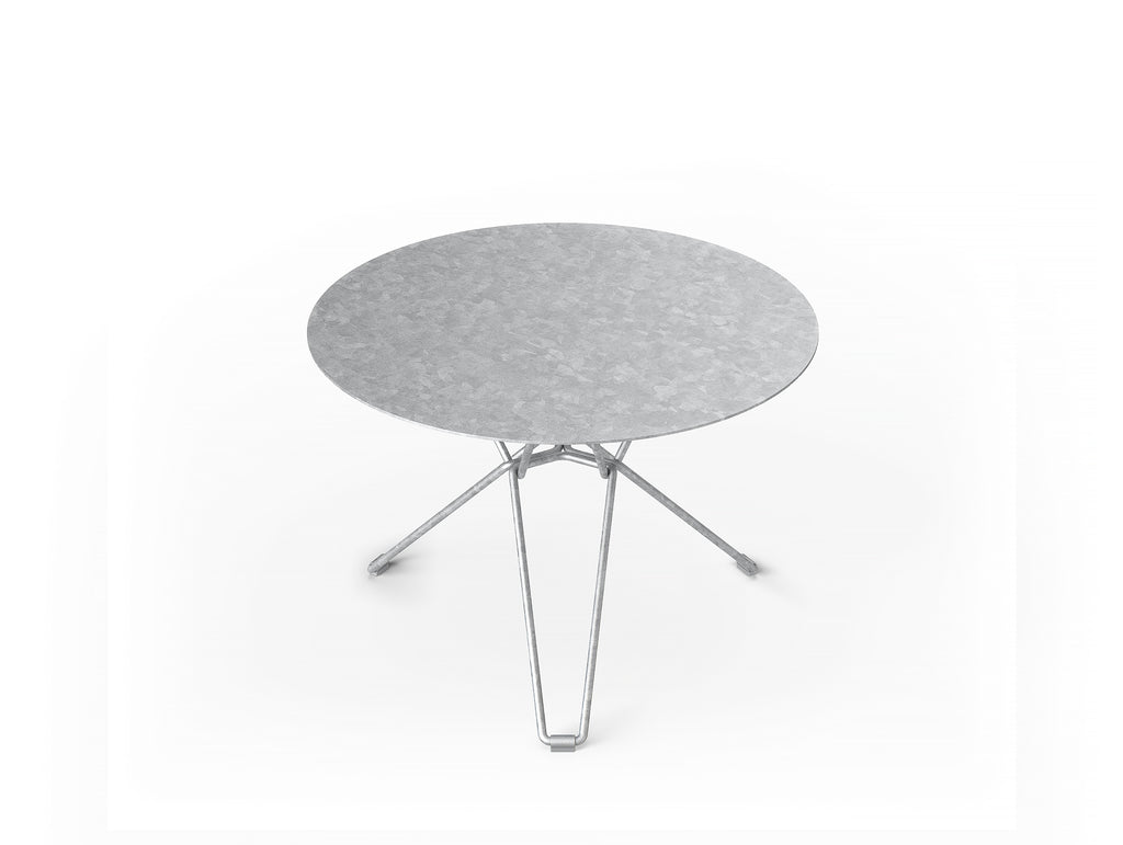 Galvanized outdoor deals side table