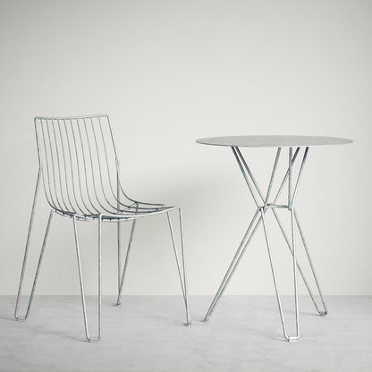 Tio Galvanised Special Editions -  Dining Chair and Cafe Table