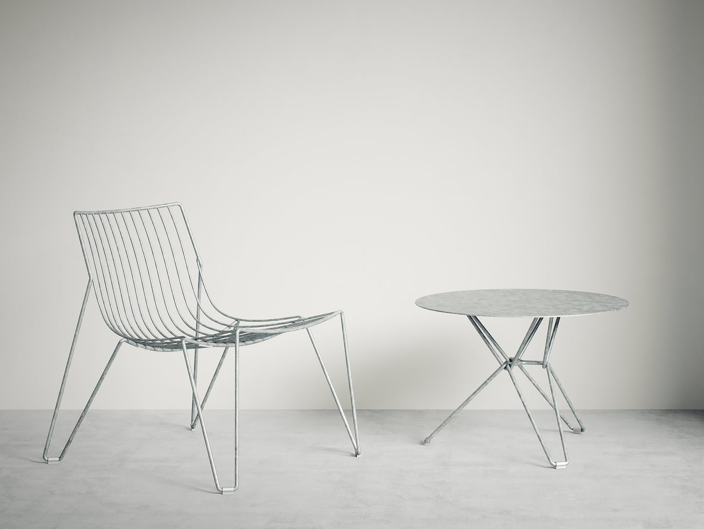 Tio Galvanised Special Editions -  Easy Chair and Coffee Table