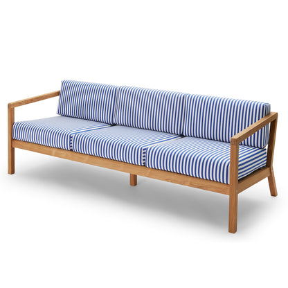 Virkelyst 3-Seater Sofa by Skagerak - Sea Blue Stripes