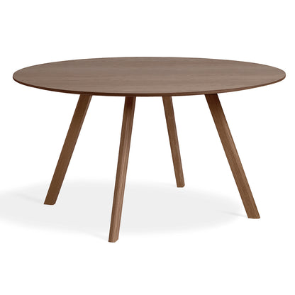 Lacquered Walnut Copenhague Round Dining Table CPH25 by HAY