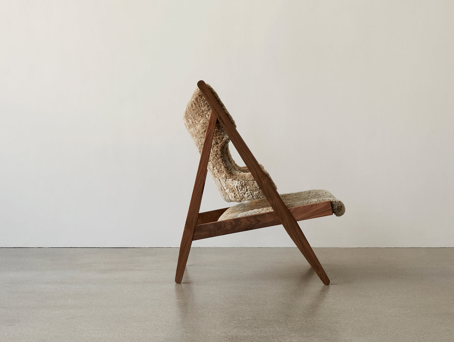 編み椅子 - シープスキン