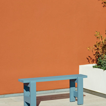 Weekday Bench by HAY - Length: 111 cm / Azure Blue Pinewood