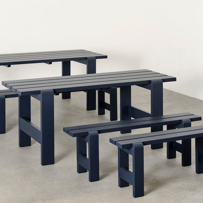 Weekday Bench by HAY - Steel Blue