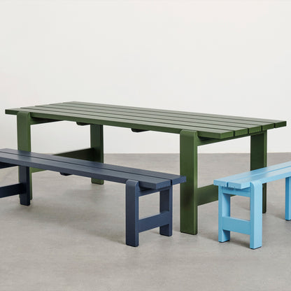 Weekday Table by HAY - Length: 230 cm / Olive Lacquered Pinewood