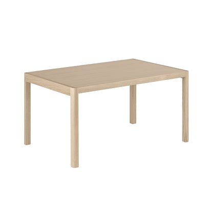 Workshop Table by Muuto - 140 x 92 cm / Oak Veneer Top and Lacquered Oak Base