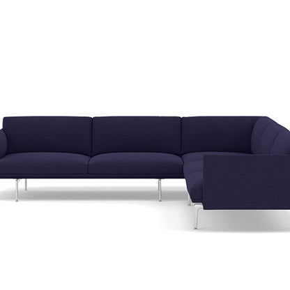 Outline Corner Sofa by Muuto - Aluminium Base / canvas 684
