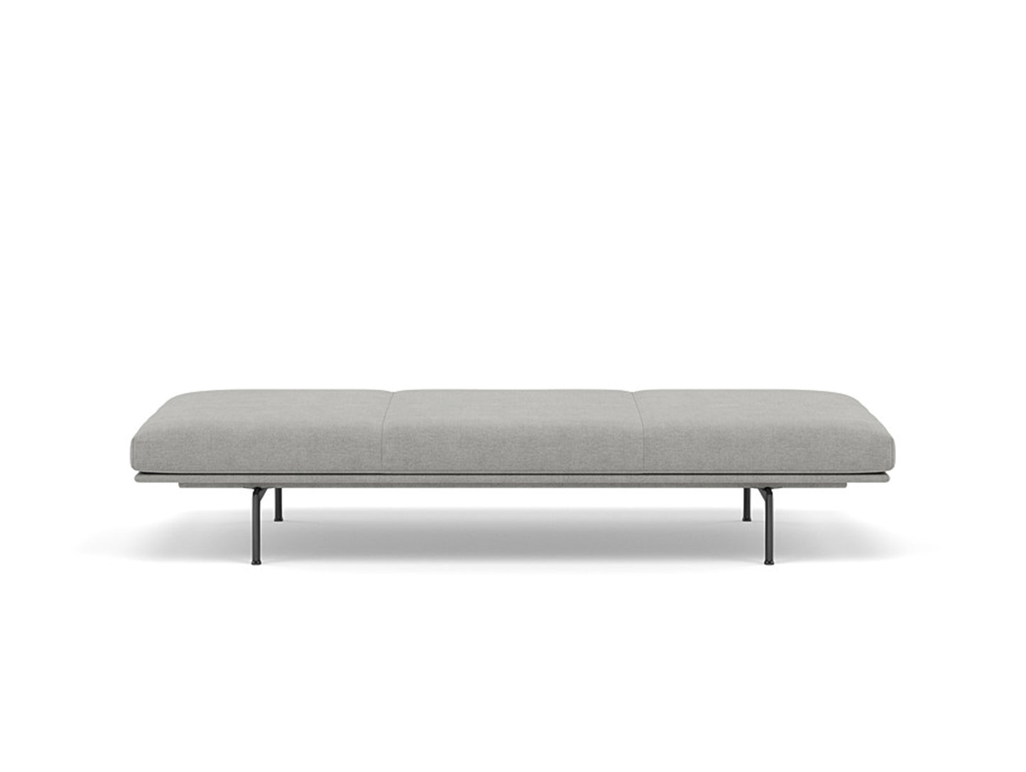 Outline Daybed - Black Aluminium Base / fiord 151