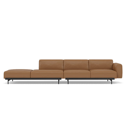 In Situ 4-Seater Modular Sofa by Muuto - Configuration 2 / Refine Leather Cognac