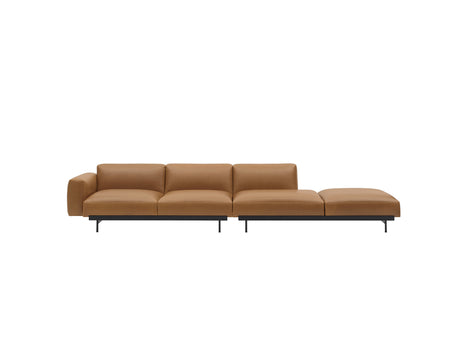 In Situ 4-Seater Modular Sofa by Muuto - Configuration 3 / Refine leather cognac