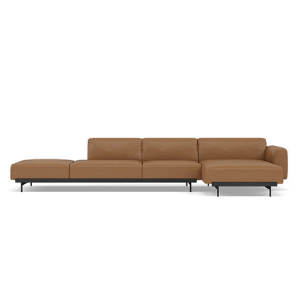 In Situ 4-Seater Modular Sofa by Muuto - Configuration 4 / Refine Leather Cognac