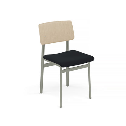 Loft Chair Upholstered by Muuto - Dusty Green Frame / Oak / Steelcut 190