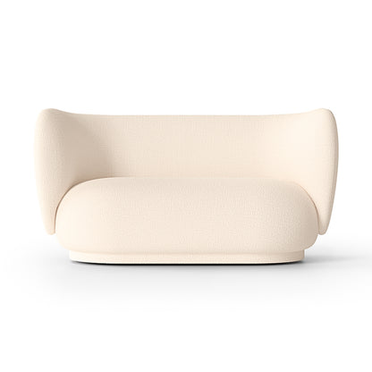 Rico 2-Seater Sofa by Ferm Living - Off White Wool Boucle