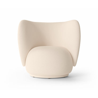 Rico Lounge Chair by Ferm Living - Wool Boucle Off Whtie