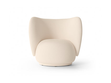 Rico Lounge Chair by Ferm Living - Wool Boucle Off Whtie
