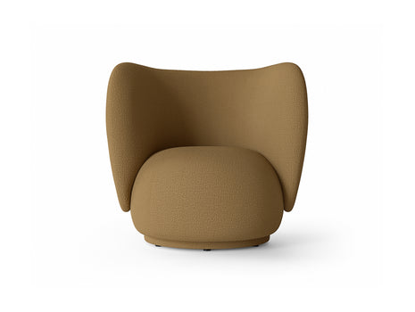 Rico Lounge Chair by Ferm Living - Wool Boucle Sugar Kelp