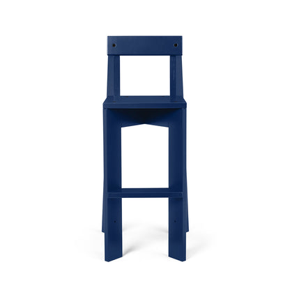 Ark Kids High Chair by Ferm Living - Blue Lacquered Beech