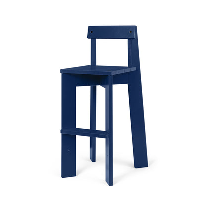 Ark Kids High Chair by Ferm Living - Blue Lacquered Beech