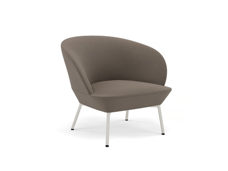 Oslo Lounge Chair with Tube Base by Muuto - Grey Metal Base / Canvas 264
