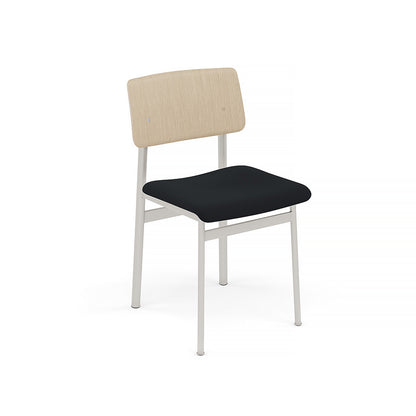 Loft Chair Upholstered by Muuto - Grey Frame / Oak / Steelcut 190