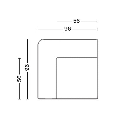 Eave Modular Sofa 96  by Menu - Group 1:  Left Corner Module 
