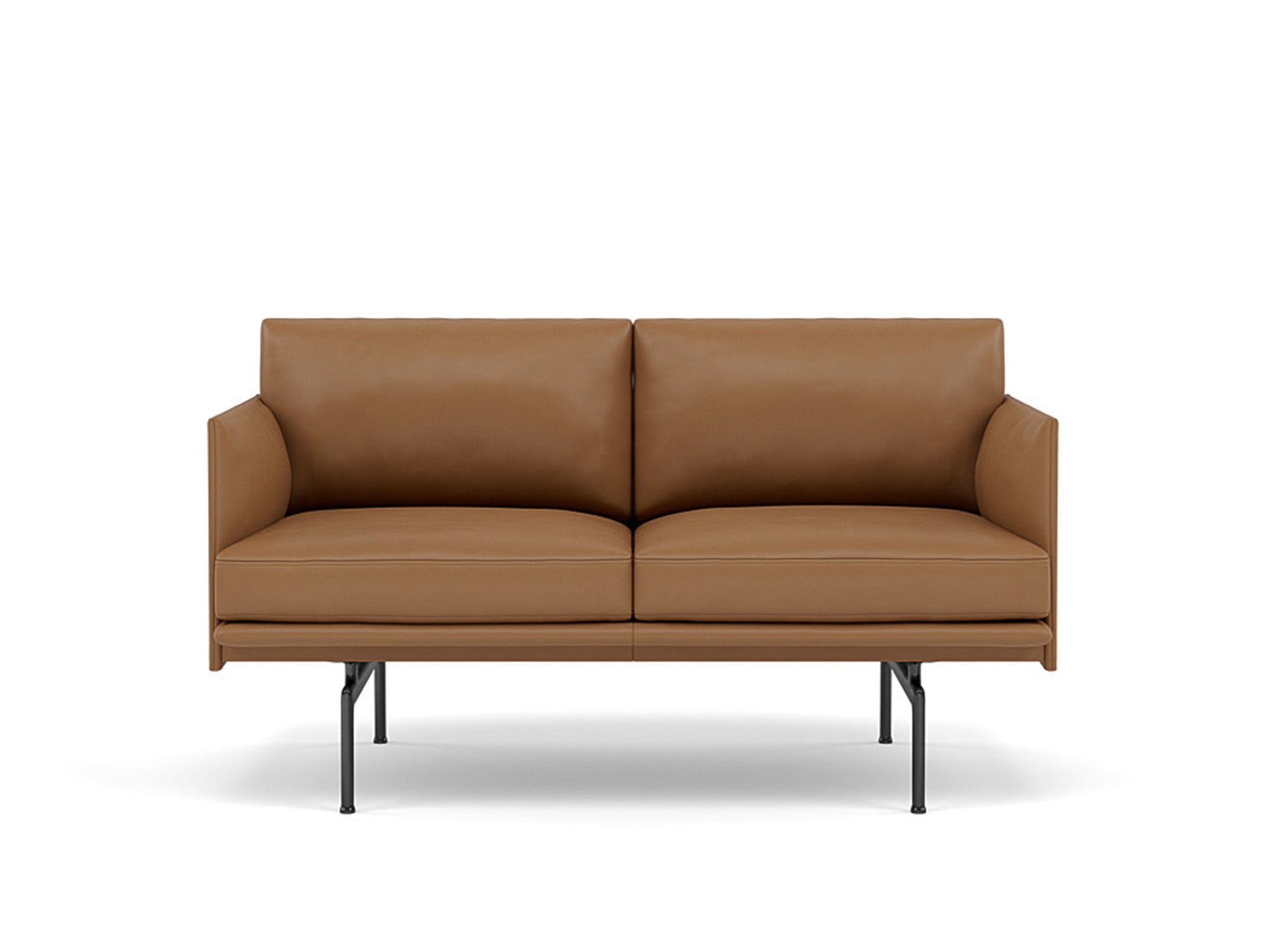 Outline Studio Sofa by Muuto / cognac leather 
