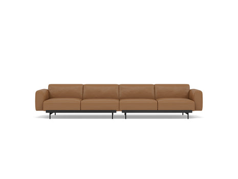 In Situ 4-Seater Modular Sofa by Muuto - Configuration 1 / Refine Leather Cognac