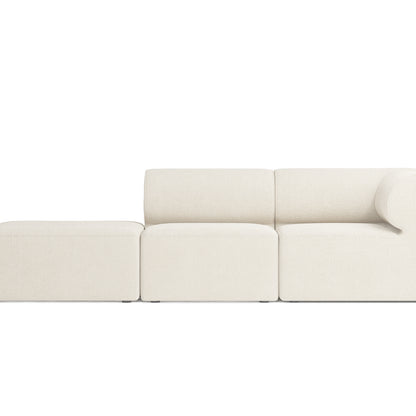 Eave 3-Seater Modular Sofa 86 with Pouf by Menu - Right Armrest (Sitting Left) / boucle 24