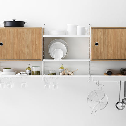 String Kitchen Combinations by String - oak / white panels