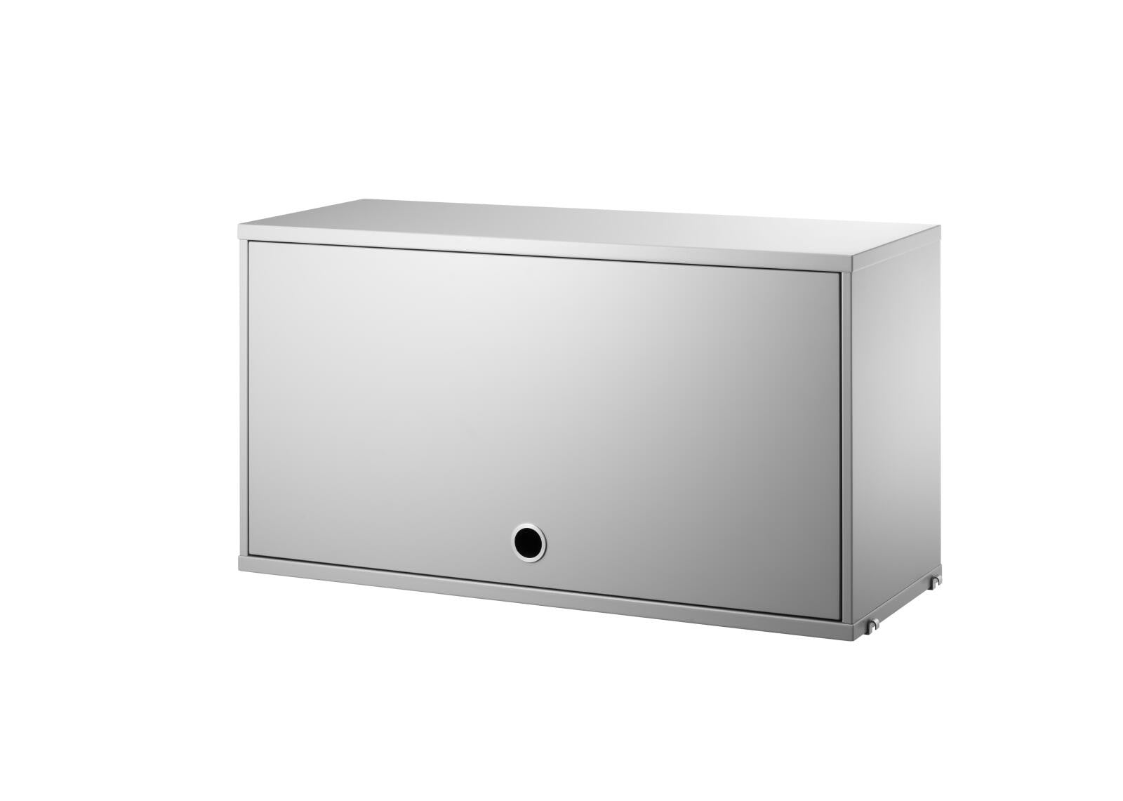 String System Cabinet with Flip Door - Grey