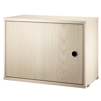 String System Cabinet with Swing Doors - Ash