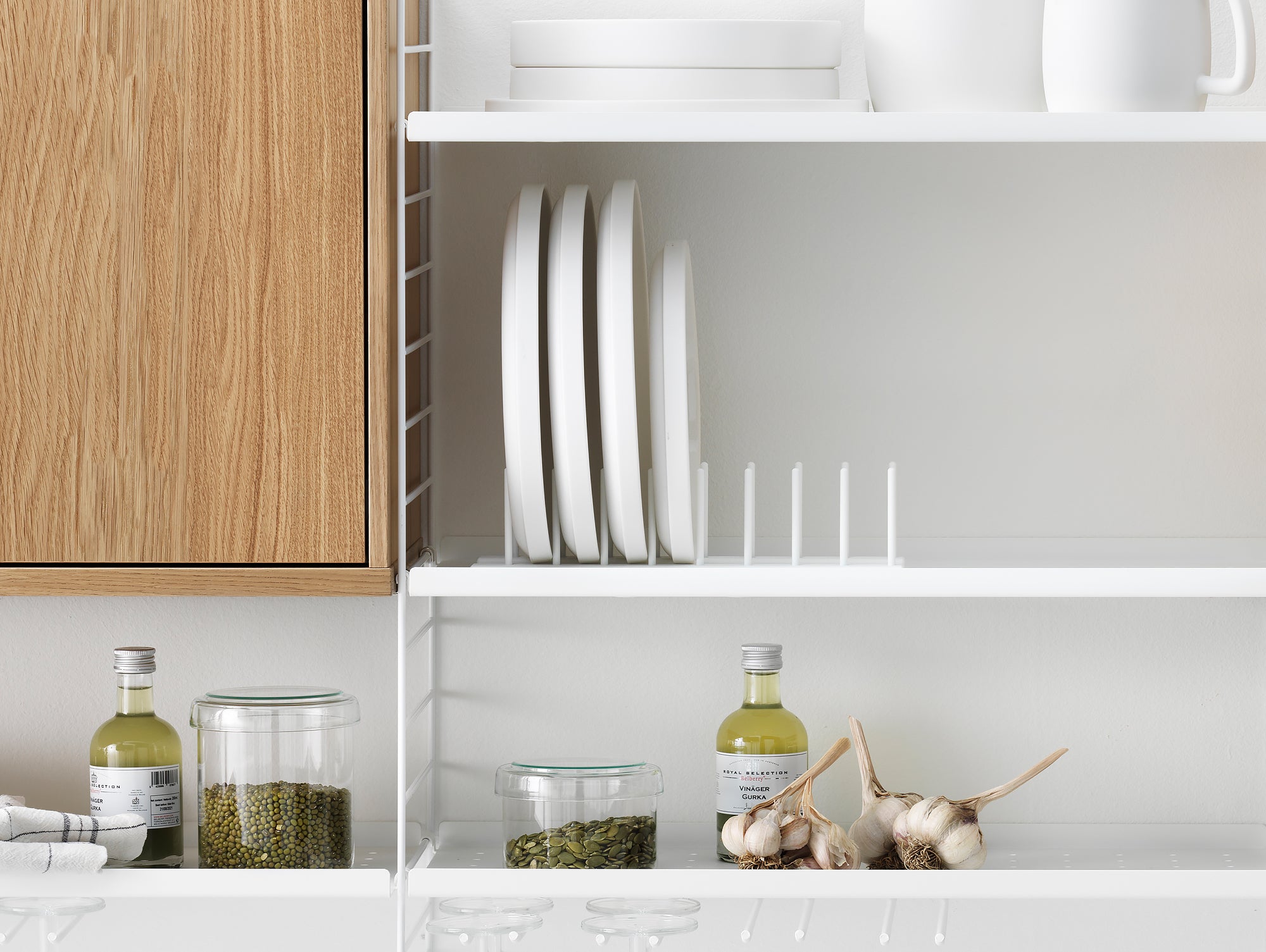 Plate Rack Cabinet Y Rack™ 2 Tier Dish Rack Grey | Joseph Joseph